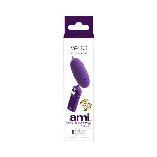 Vedo AMI Deep Purple Remote Control Bullet Vibrator