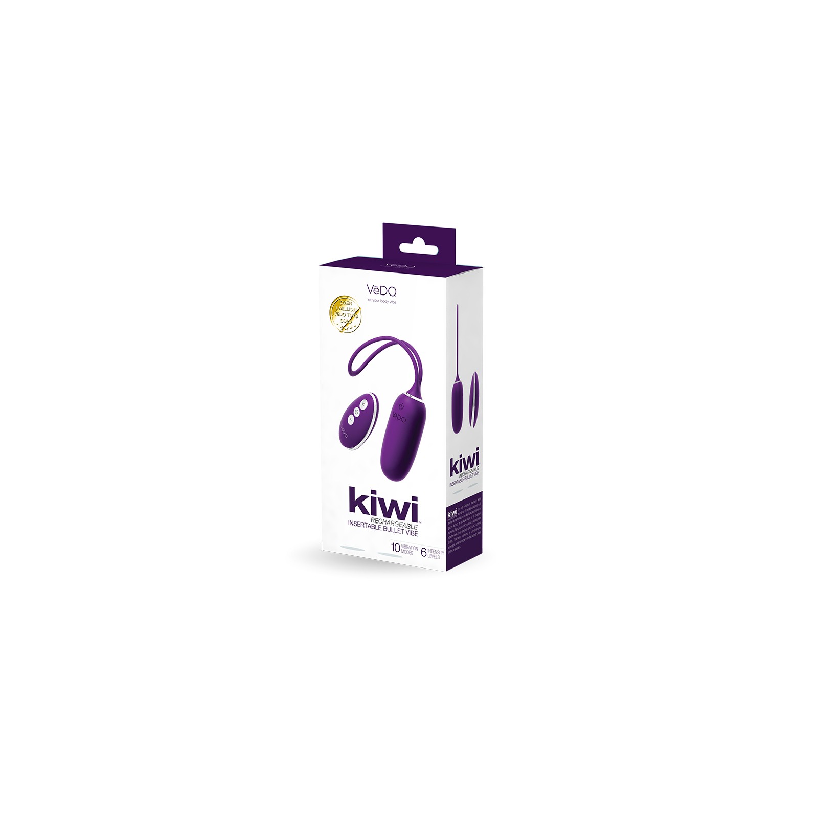 Vedo Kiwi Bullet Recargable Insertable para Placer Definitivo