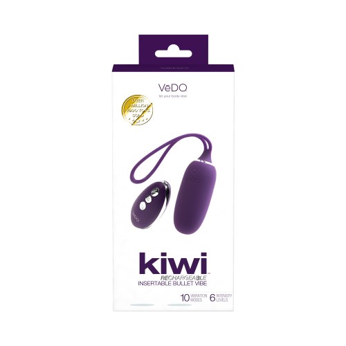 Vedo Kiwi Bullet Recargable Insertable para Placer Definitivo