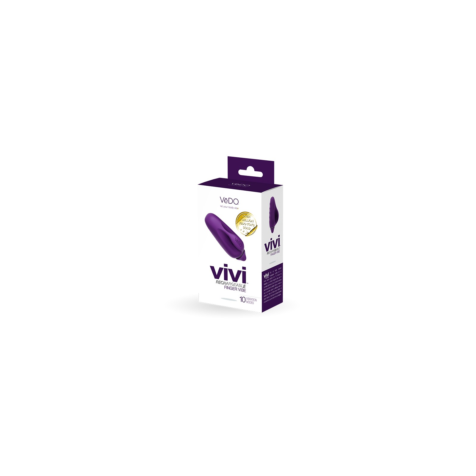 Vedo Vivi Rechargeable Finger Vibe Deep Purple