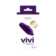 Vibrador de Dedo Vedo Vivi Púrpura Profundo