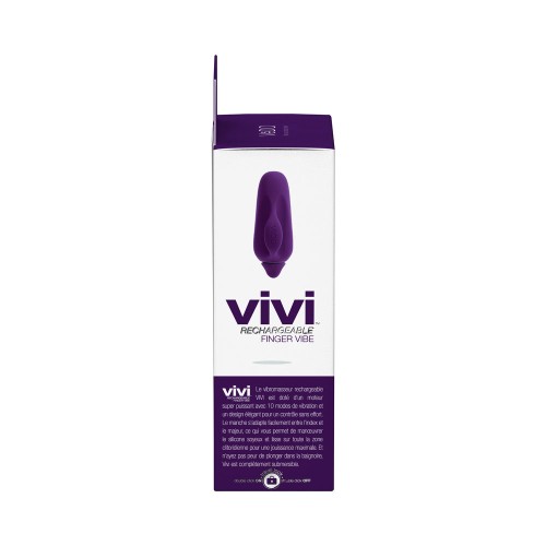 Vibrador de Dedo Vedo Vivi Púrpura Profundo