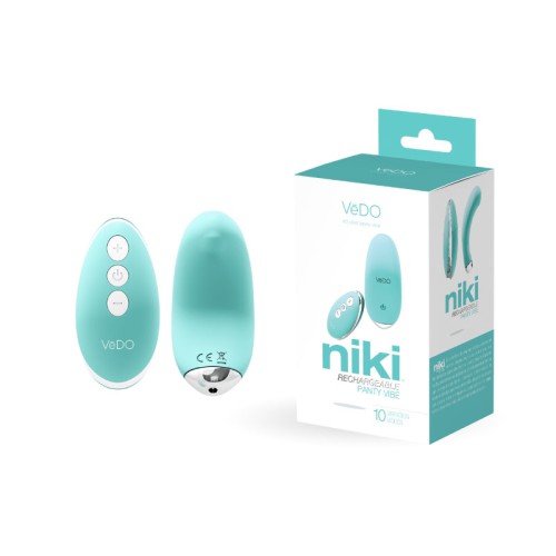 VeDO Niki Vibrador Recargable para Panties Tease Me Turquesa