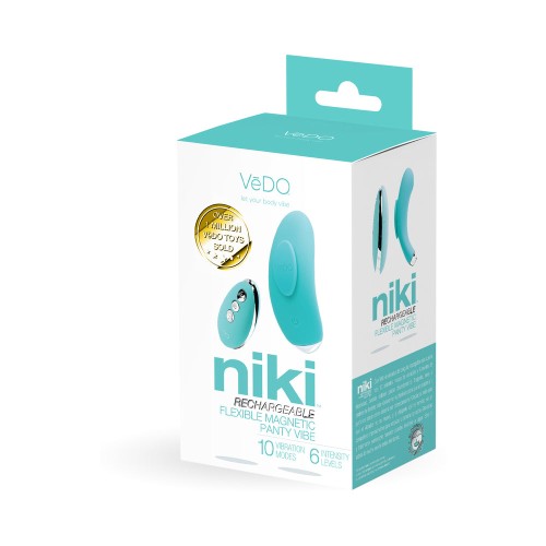 VeDO Niki Vibrador Recargable para Panties Tease Me Turquesa