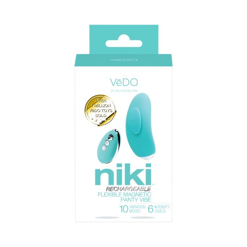 VeDO Niki Vibrador Recargable para Panties Tease Me Turquesa