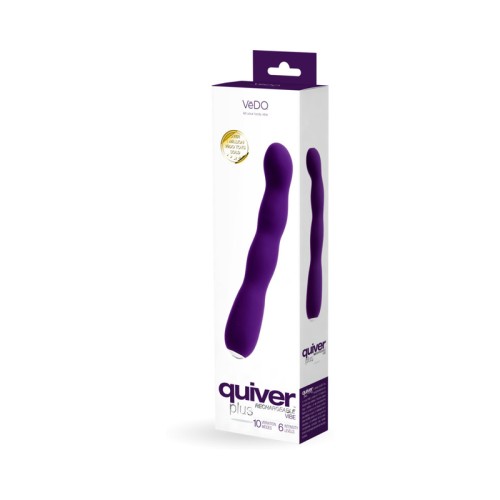 VeDO Quiver Plus Vibrador Recargable Púrpura Profundo