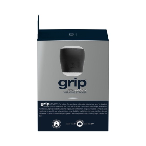 Grip Rechargeable Vibrating Sleeve Black