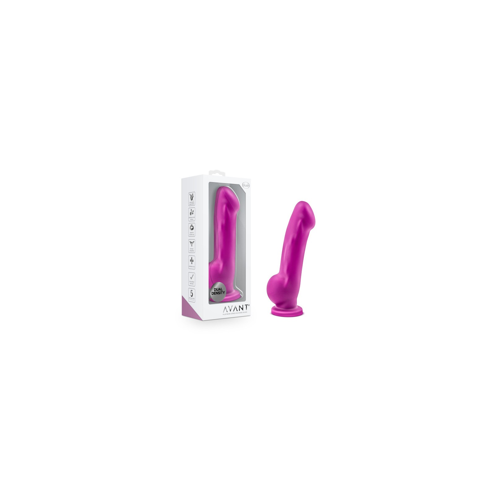 Avant D7 Ergo Dual Density Silicone Dildo