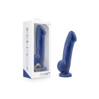 Avant D8 Ergo 7.5 in. Dual Density Silicone Dildo Indigo