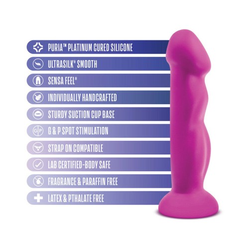 Avant D11 Suko 8 inch Dual Density Silicone Dildo Violet