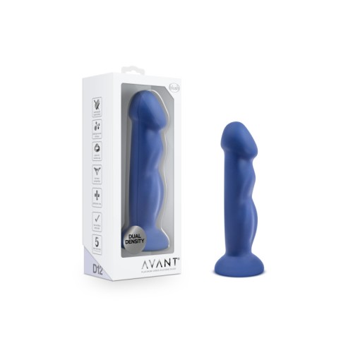 Avant D12 Suko Dildo de Silicona Densidad Doble 8 in. Índigo