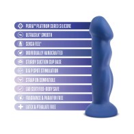 Avant D12 Suko Dildo de Silicona Densidad Doble 8 in. Índigo