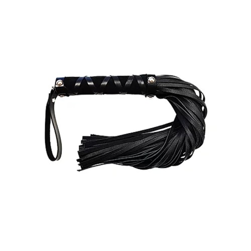 Flogger de Cuero Corto con Mango Studded para Juego de Impacto