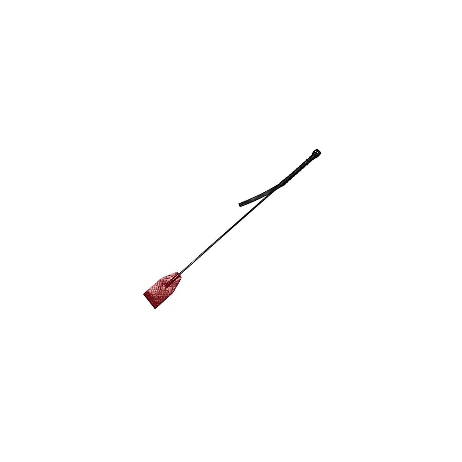 Leather Riding Crop Burgundy & Black