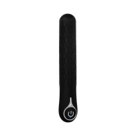 Vibrador Slimline Texturizado de Silicona Acolchada Evolved Negro