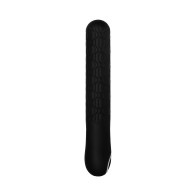 Evolved Quilted Love Rechargeable Textured Silicone Slimline Vibrator Black