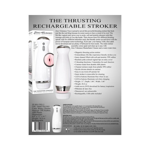 Zero Tolerance Rechargeable Thrusting Stroker