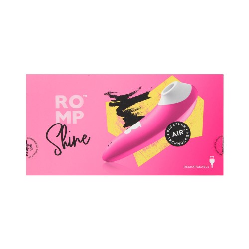 ROMP Shine Vibrador Clitoriano Recargable Rosa - Tecnología Pleasure Air