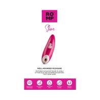 ROMP Shine Rechargeable Clitoral Vibrator Pink - Pleasure Air Technology