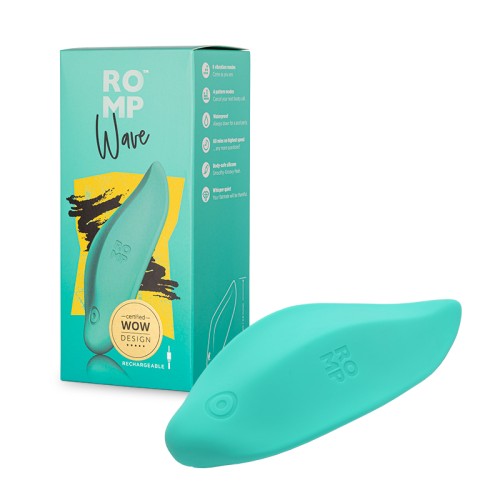 Vibrador Rechinable ROMP Wave - Placer Color Verde Menta