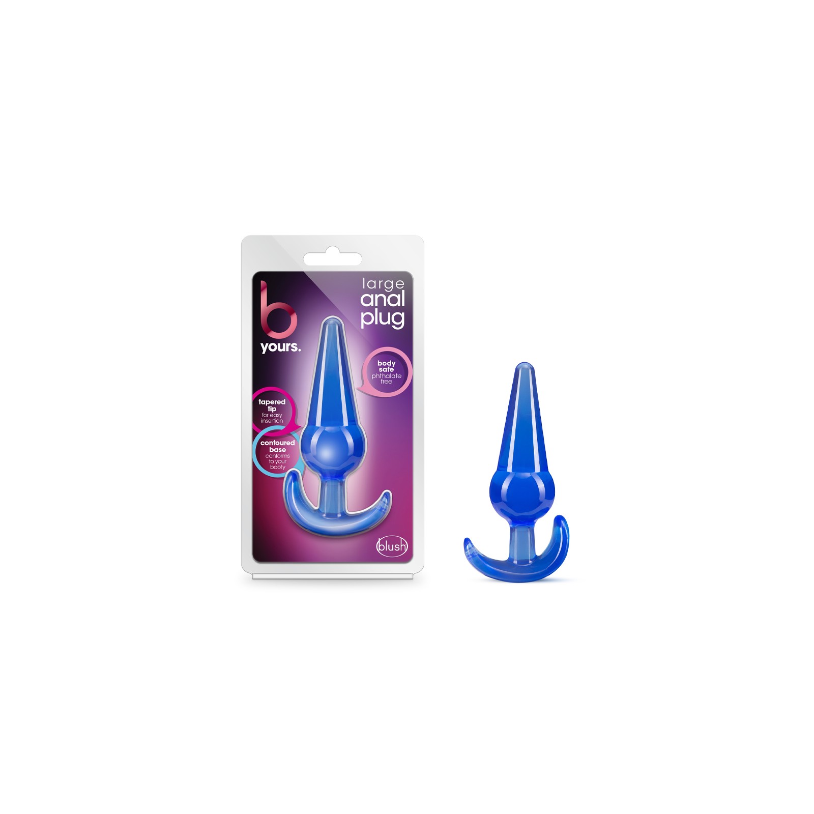 B Yours Large Anal Plug Blue