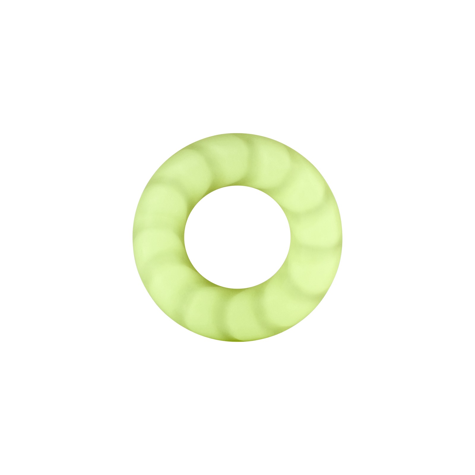 Forto F-25 Liquid Silicone Cockring 23mm Glow