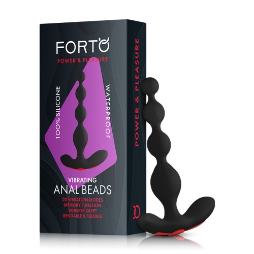 Plug de Silicona Recargable Forto Vibrating Anal Beads