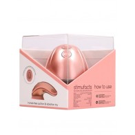 Twitch Rechargeable Hands-Free Suction & Vibration Toy Rose Gold