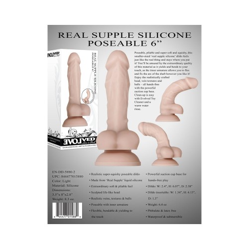 Dildo de Silicona Suave y Poseable Evolved