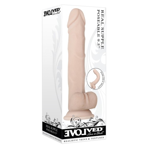 Dildo Posable Evolved de 9.5in con Testículos para Placer Realista