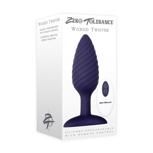 Plug Anal Texturizado Vibrante Wicked Twister para Sensaciones Intensas