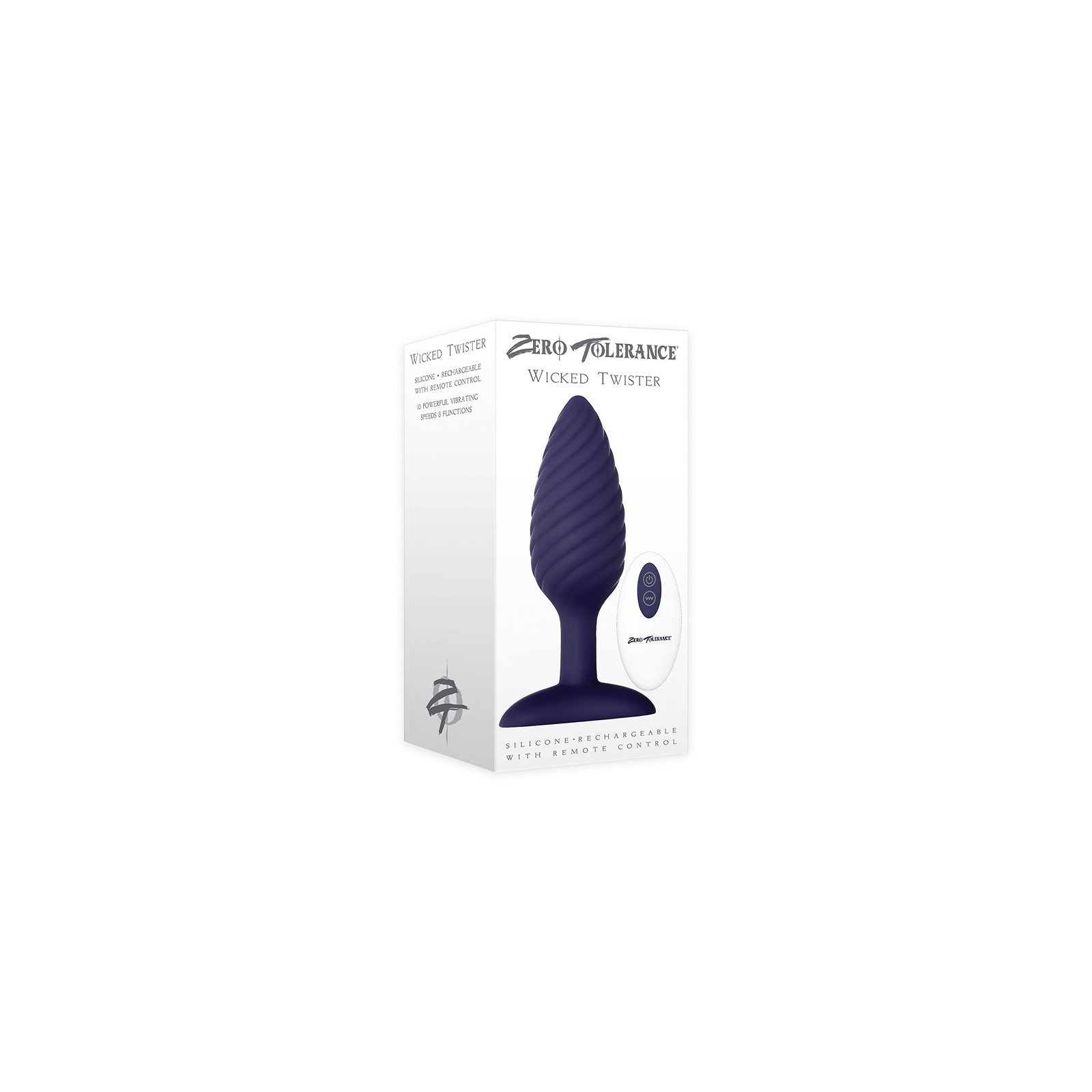 Plug Anal Texturizado Vibrante Wicked Twister para Sensaciones Intensas