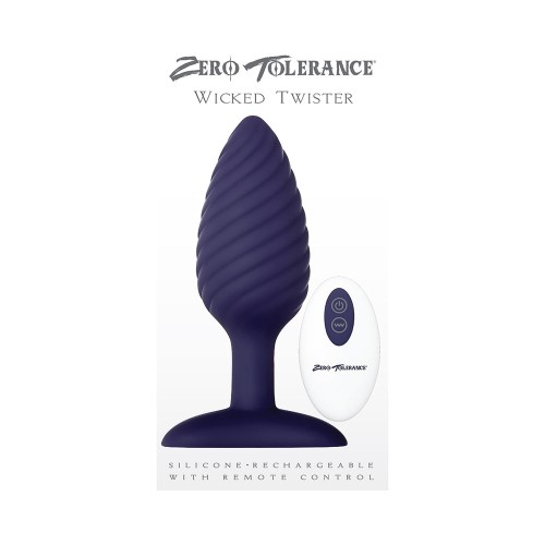 Plug Anal Texturizado Vibrante Wicked Twister para Sensaciones Intensas