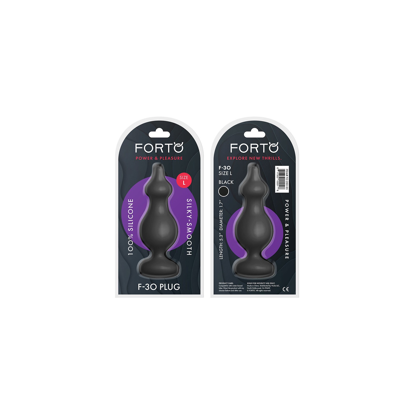 Forto F-30 Pointer Silicone Anal Plug Large