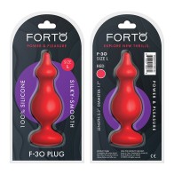 Forto F-30 Plug Anal de Silicona Grande Rojo