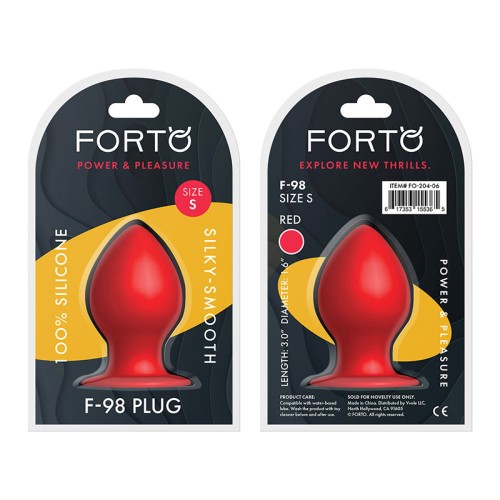 Forto F-98 Cone Silicone Anal Plug - Small Pleasure