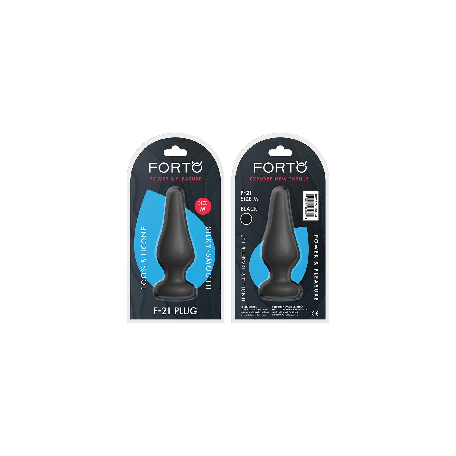 Forto F-21 Silicone Teardrop Anal Plug for Comfortable Play