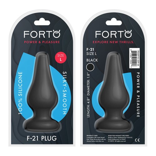 Forto F-21 Plug Anal en Forma de Gota de Silicona