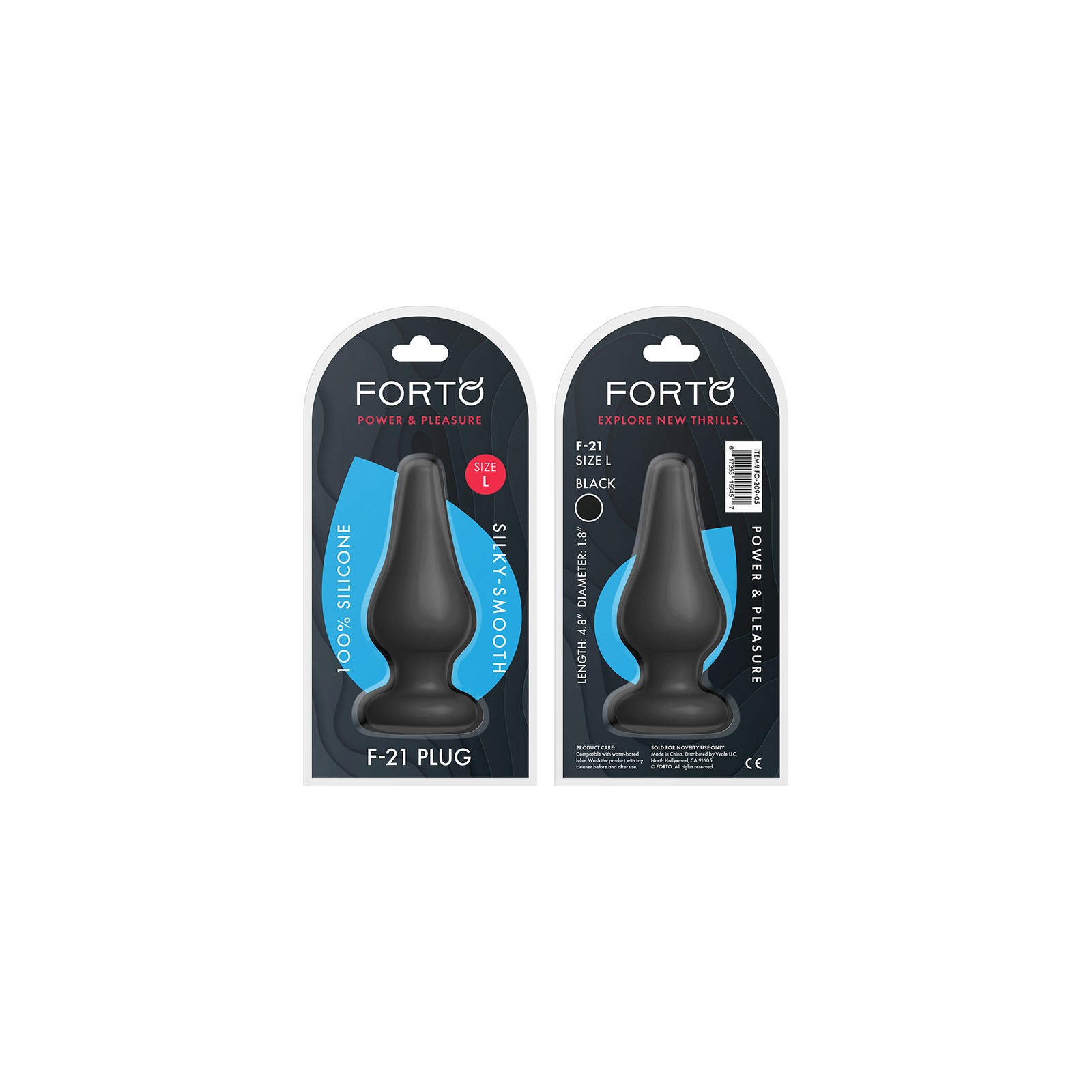 Forto F-21 Plug Anal en Forma de Gota de Silicona