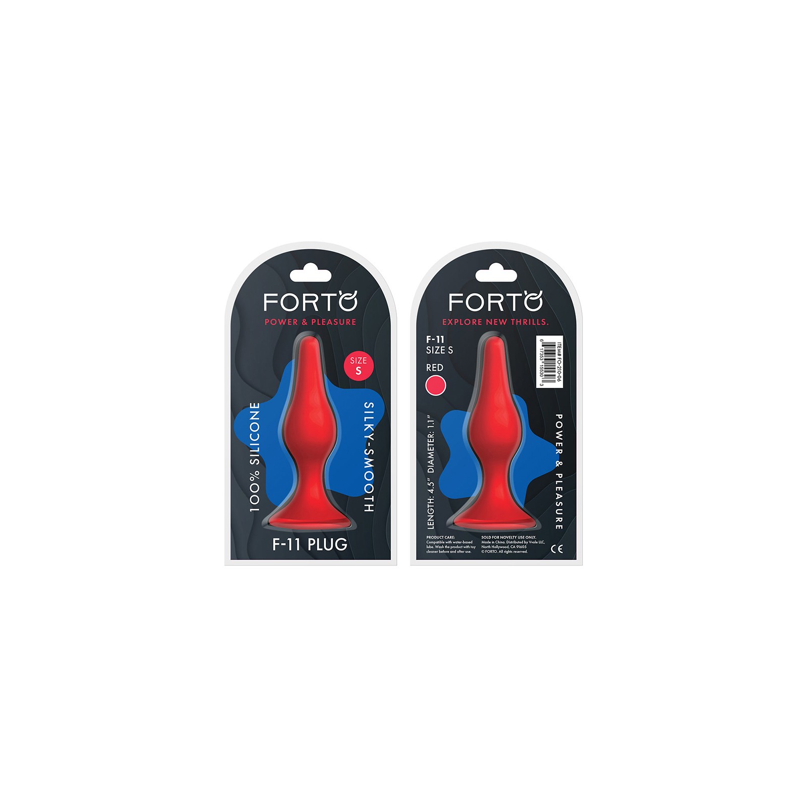 Forto F-11 Small Red Silicone Anal Plug