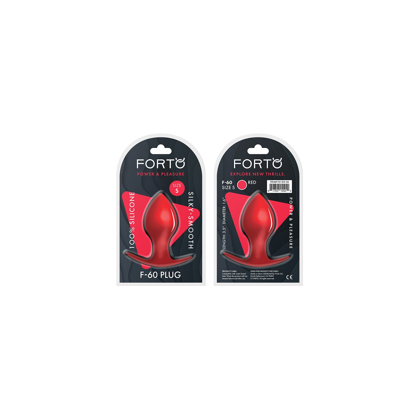 Forto F-60 Spade Small Anal Plug for Pleasure