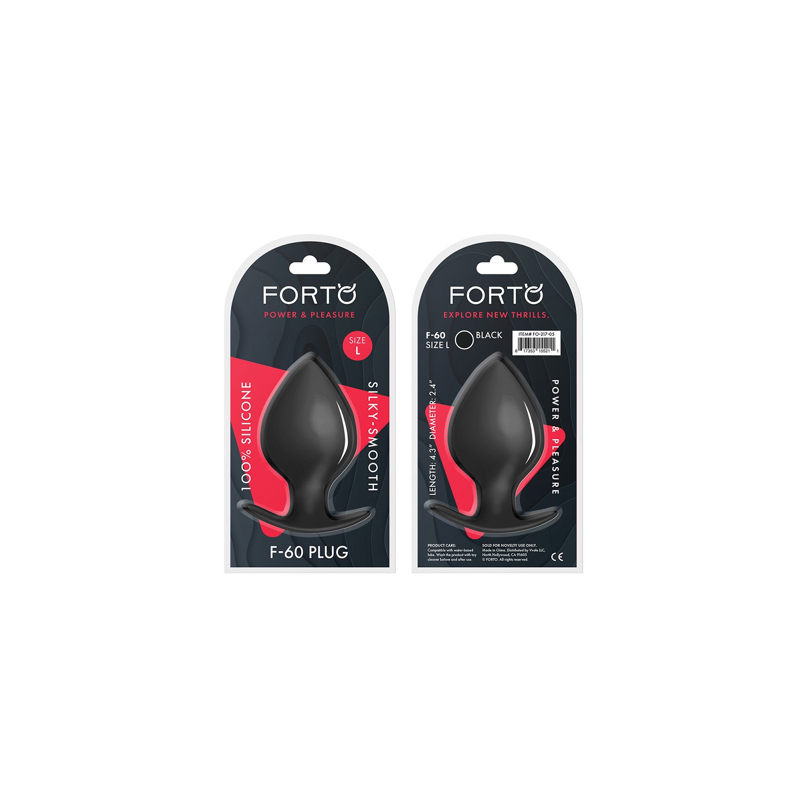 Plug Anal Grande Forto F-60 de Silicona | Calidad Premium