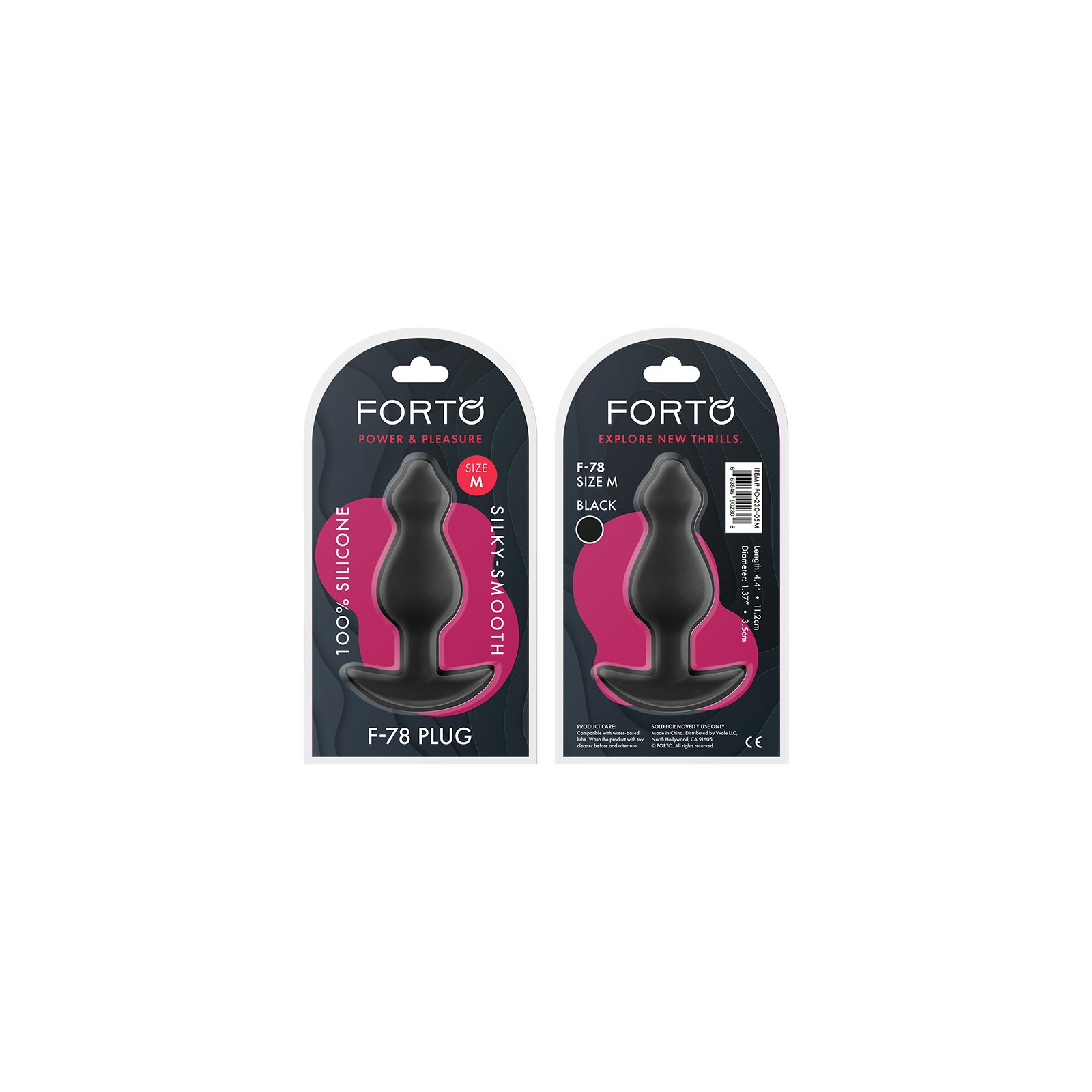 Forto F-78 Pointee Medium Silicone Anal Plug