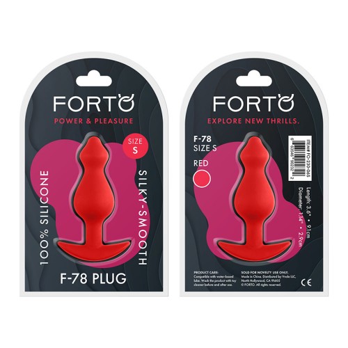 Plug Anal Mini de Silicona Forto F-78