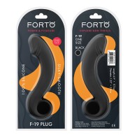 Forto F-19 Black Silicone Anal Plug