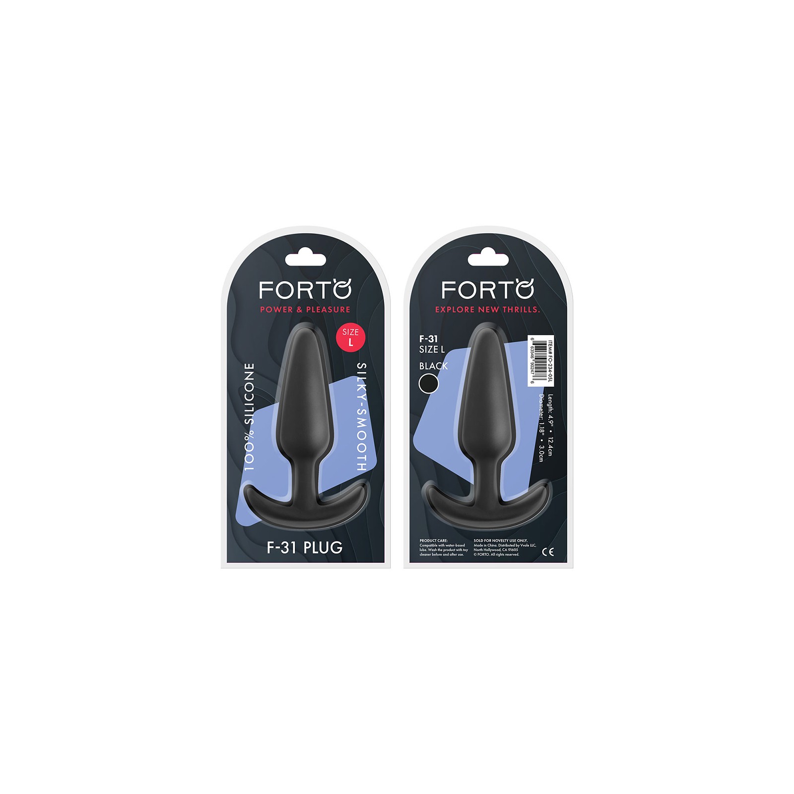 Forto F-31 Large Silicone Anal Plug - Premium Quality