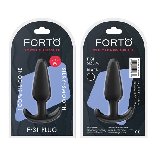 Forto F-31 Silicone Anal Plug Medium