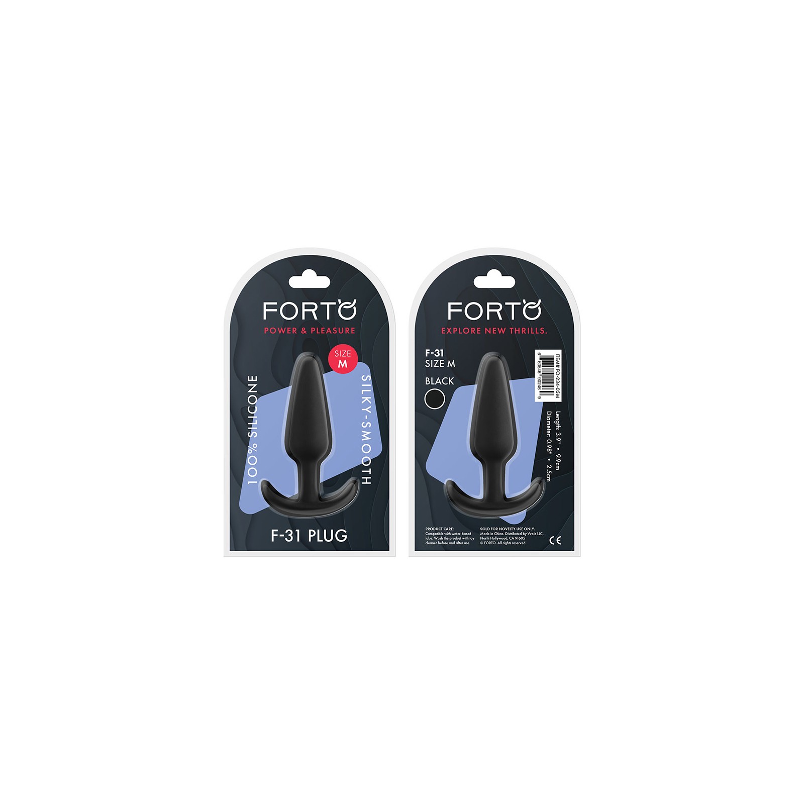 Forto F-31 Silicone Anal Plug Medium