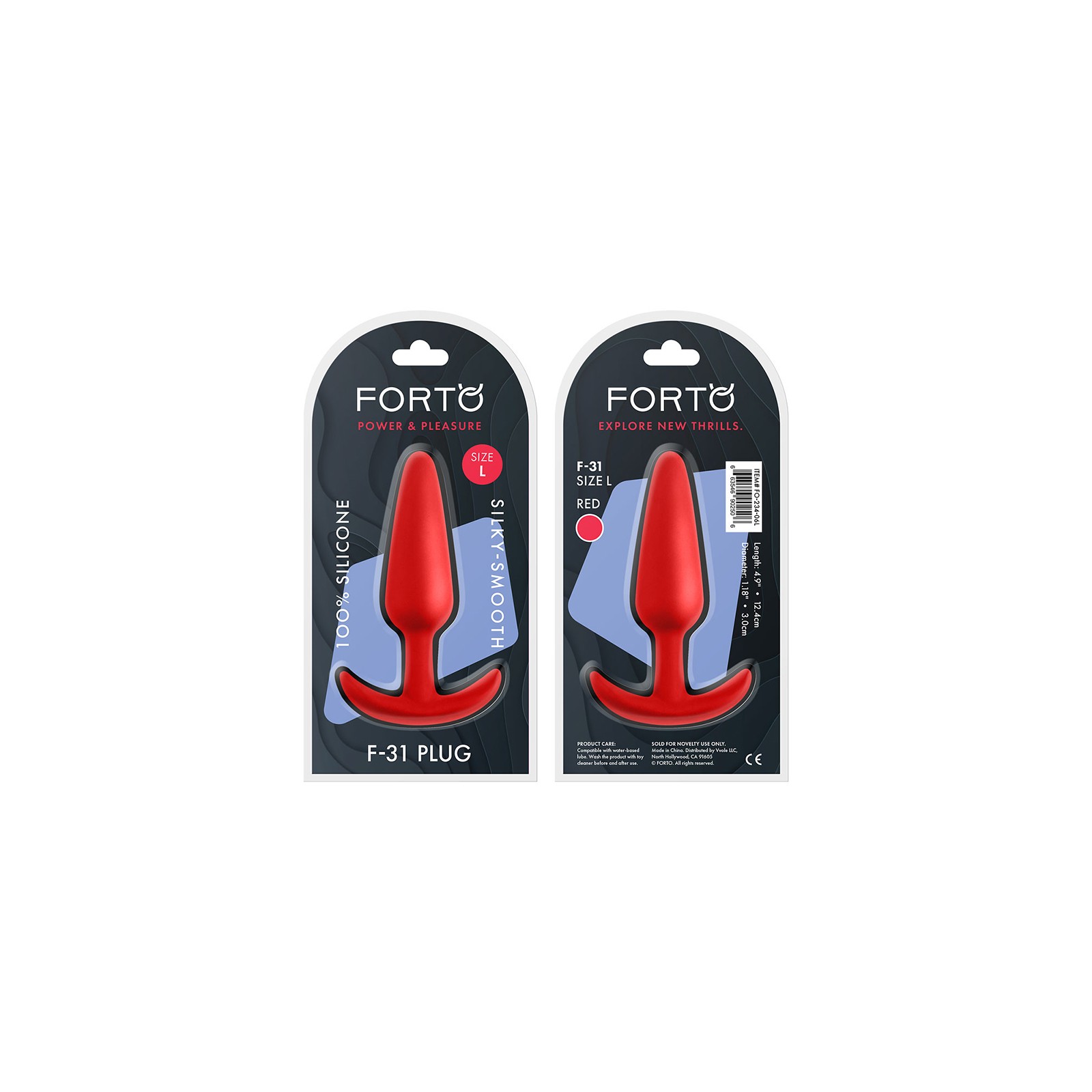 Forto F-31 Large Silicone Anal Plug for Smooth Sensations