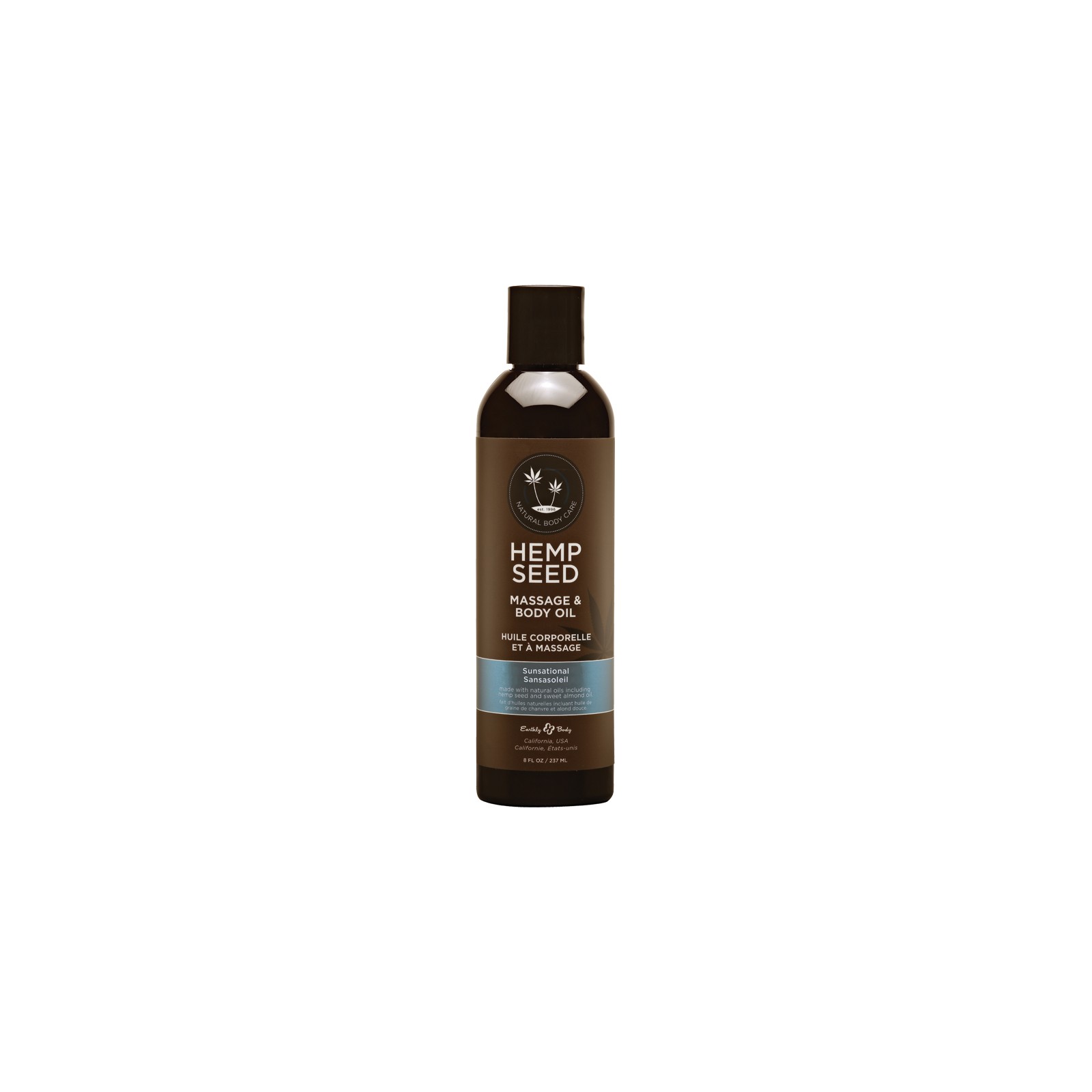 Aceite de Masaje de Cáñamo Earthly Body Sunsational 8 oz